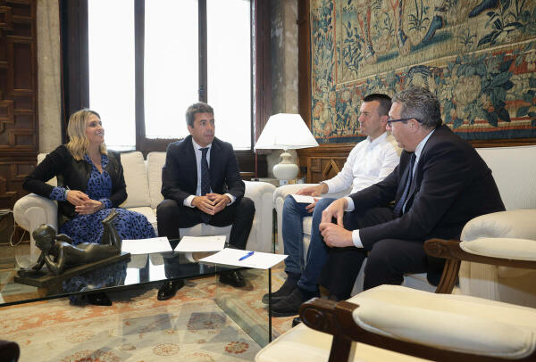 Toni Pérez se reúne con Carlos Mazón para abordar cinco proposiciones legislativas presentadas en Les Corts