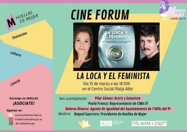 La actriz y guionista Pilar Gómez participa este viernes en l’Alfàs en el cine-forum ‘La loca y el feminista’